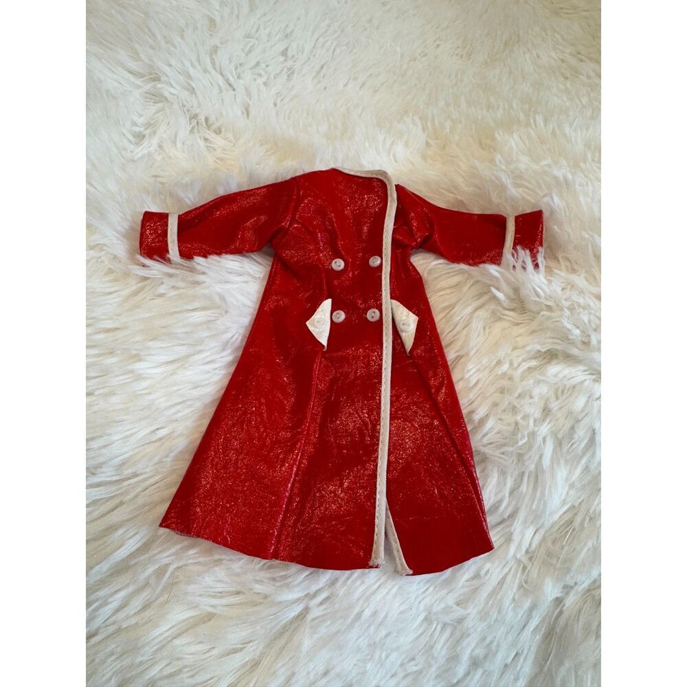 Vintage Barbie red vinyl raincoat so pretty